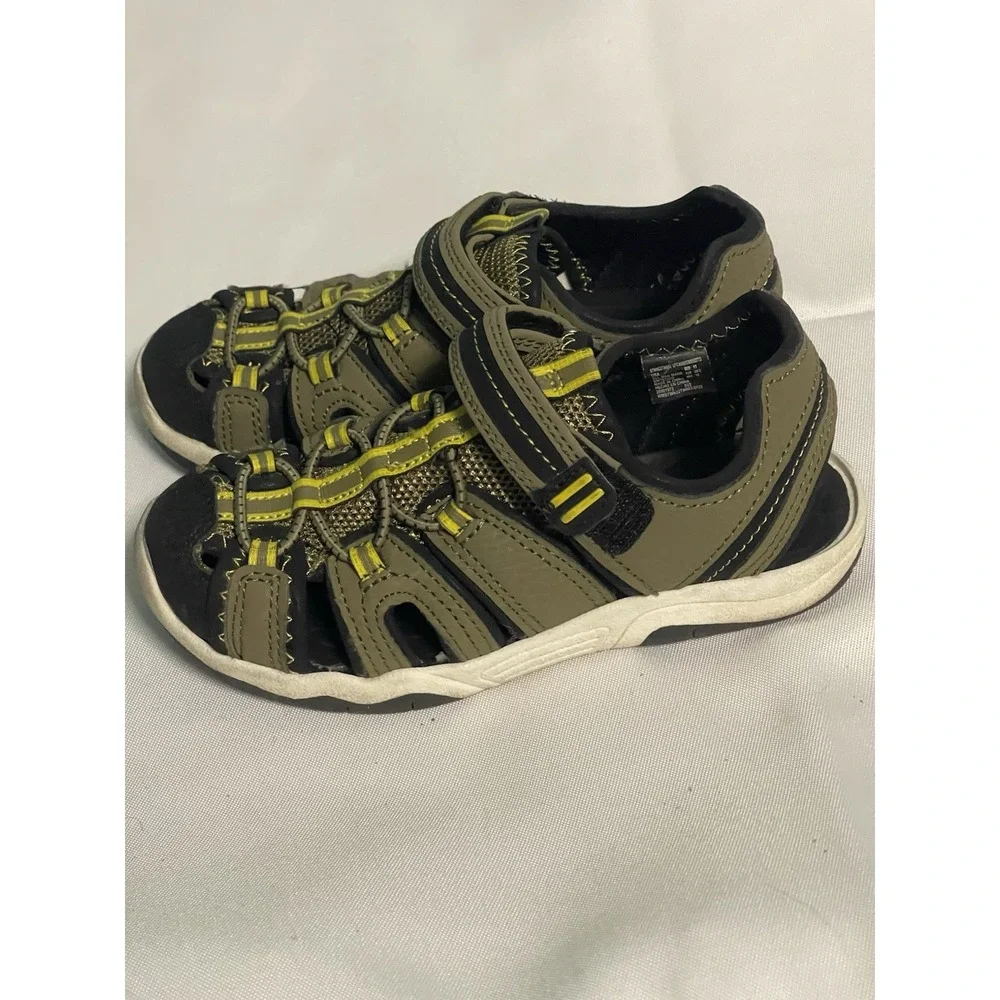 Wonder‎ nation boys sandals shoes, size 11 youth song, and loop closure Bin4